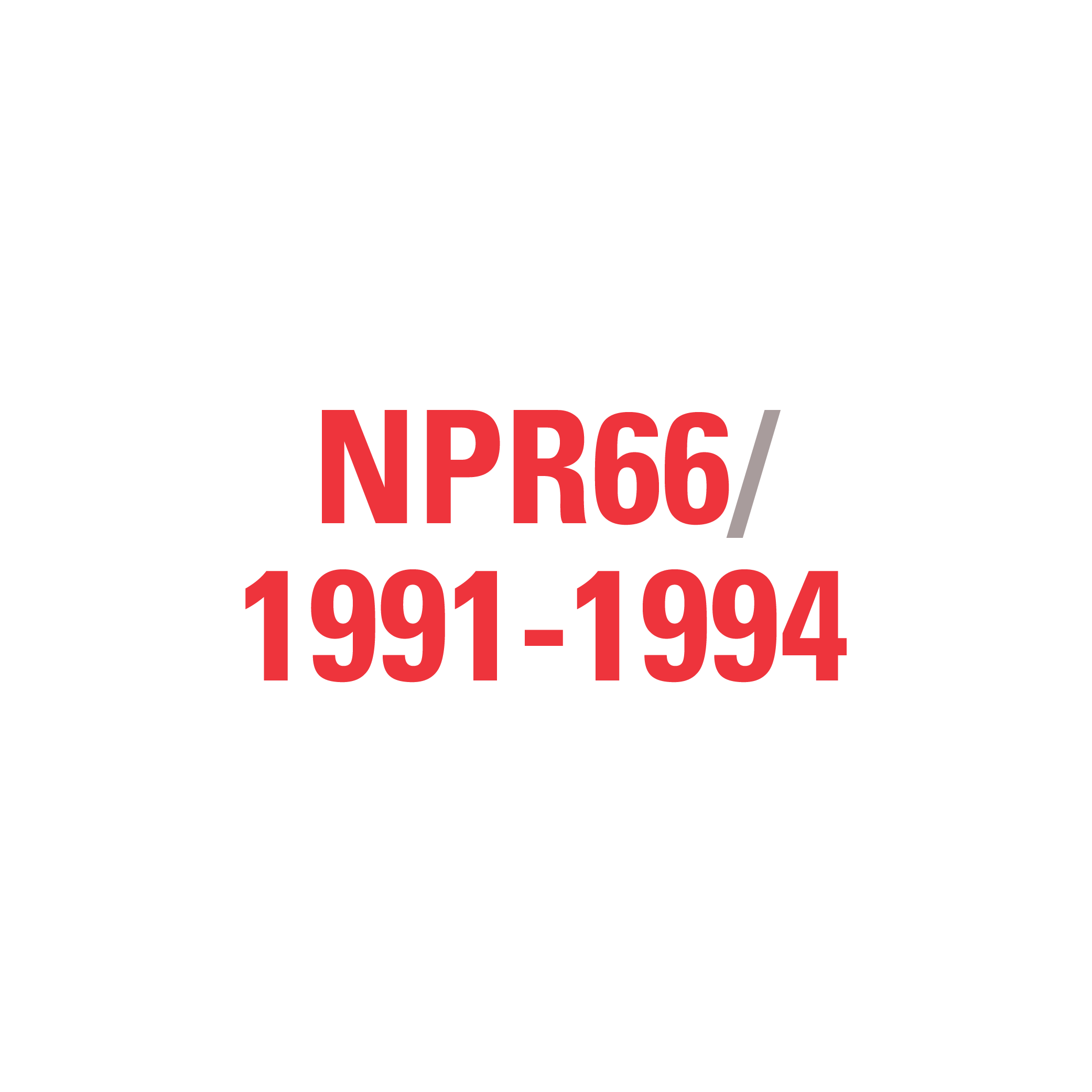 NPR66 1991-1994